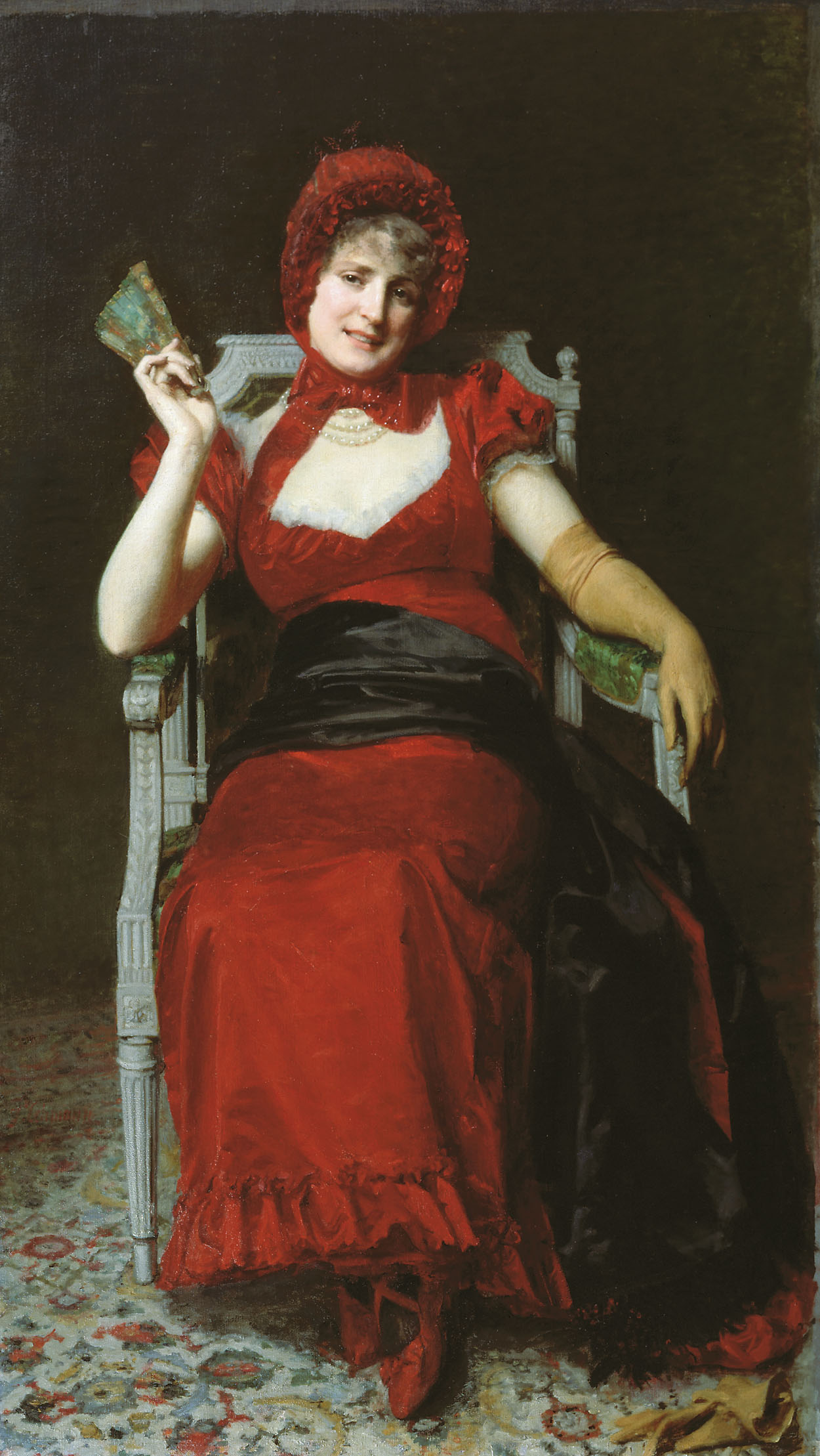 Леман. Дама в костюме времен Директории. 1881