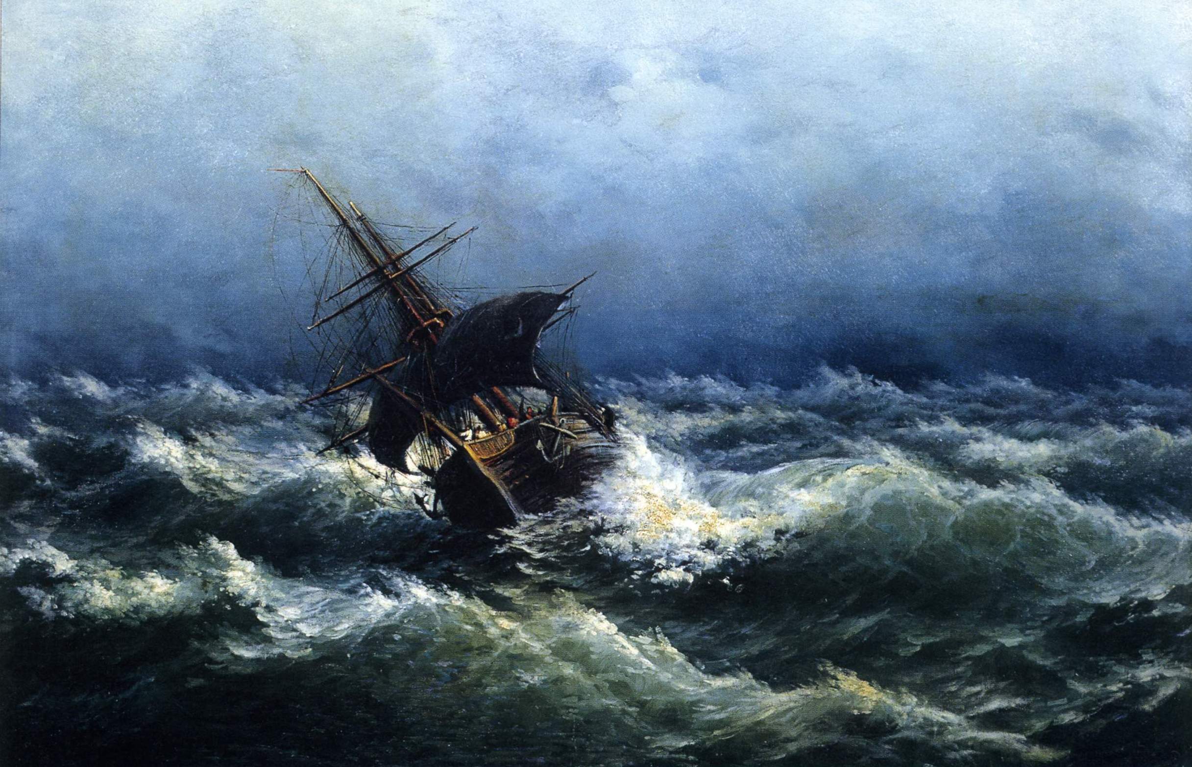 Судковский. Буря на море. 1881