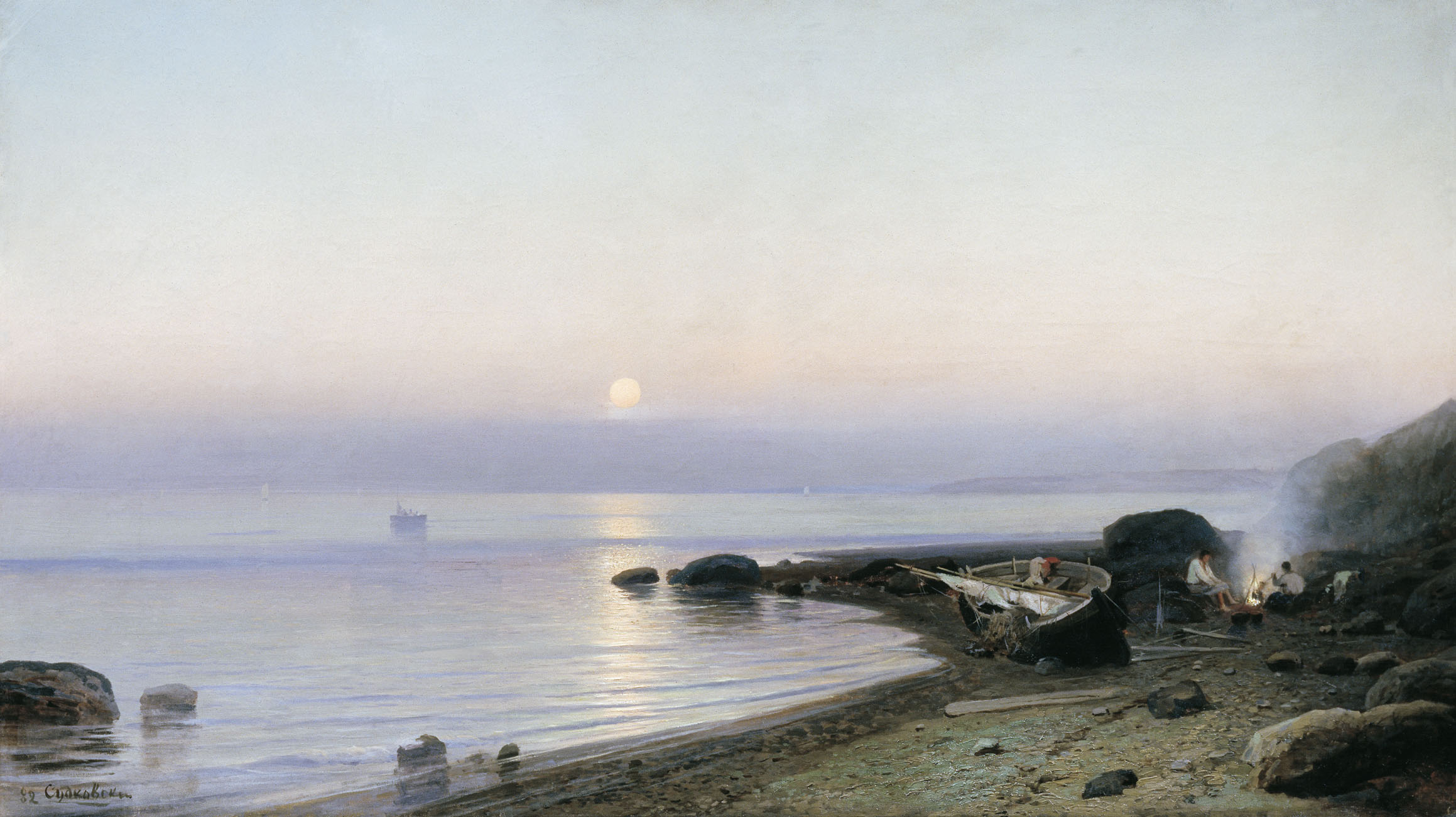 Судковский. На берегу моря. 1882