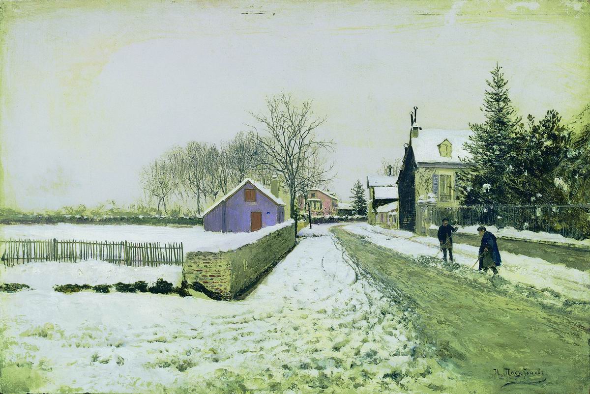 Похитонов. Снег в По. 1890
