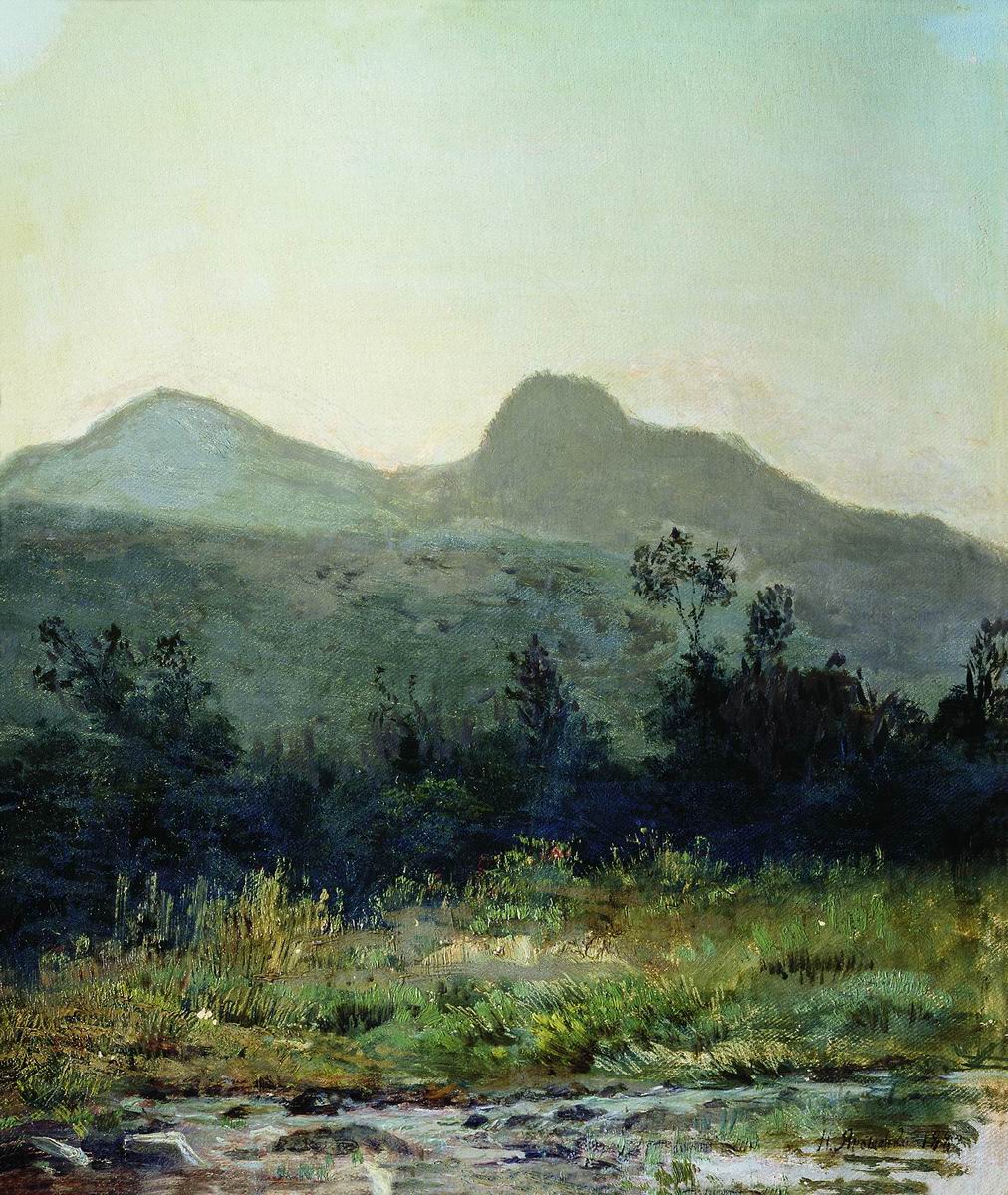 Ярошенко. Гора Седло в окрестностях Кисловодска. 1882