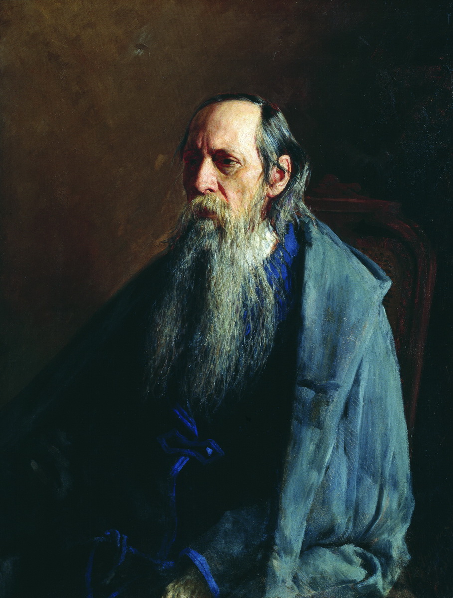 Ярошенко. Портрет Михаила Евграфовича Салтыкова-Щедрина. 1886