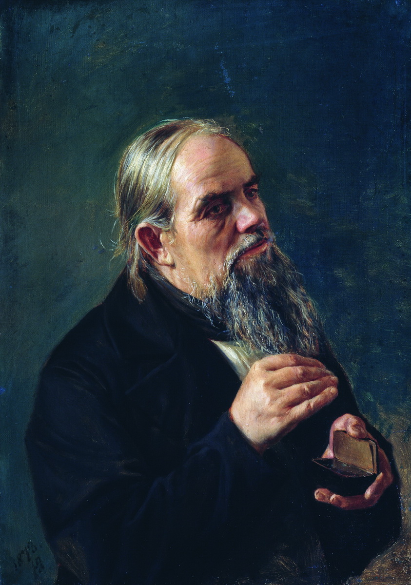 Ярошенко. Старик с табакеркой. 1873