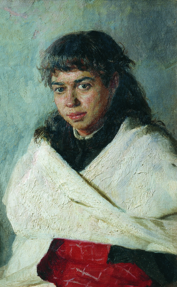 Ярошенко. Портрет Поликсевны Сергеевны Соловьевой. 1885