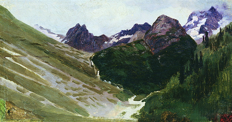 Ярошенко. В горах. 1890