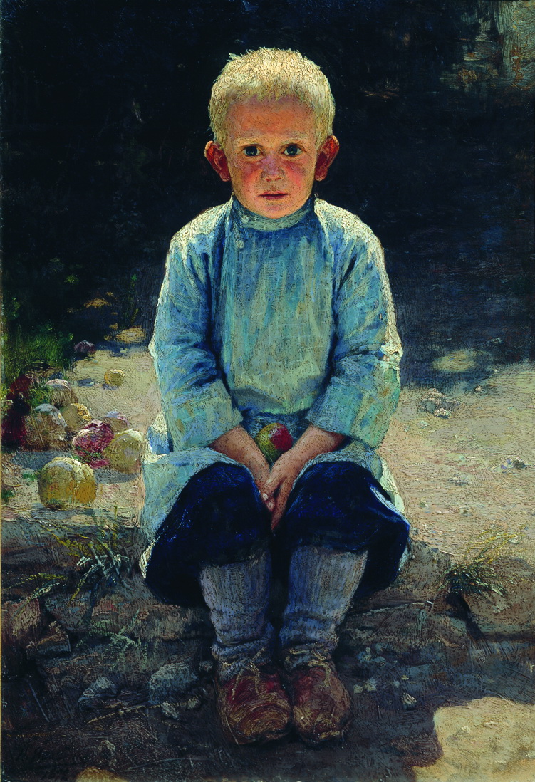 Ярошенко. Мальчик в саду. 1892