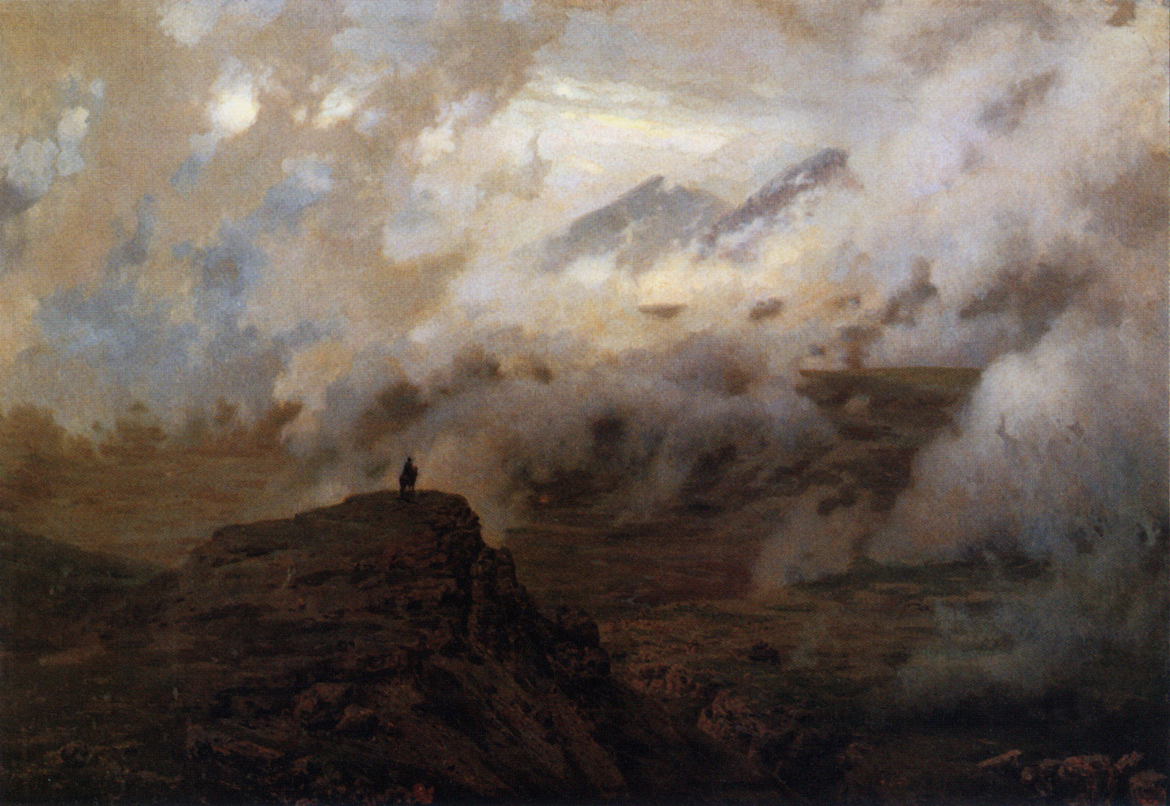 Ярошенко. Эльбрус в облаках. 1894