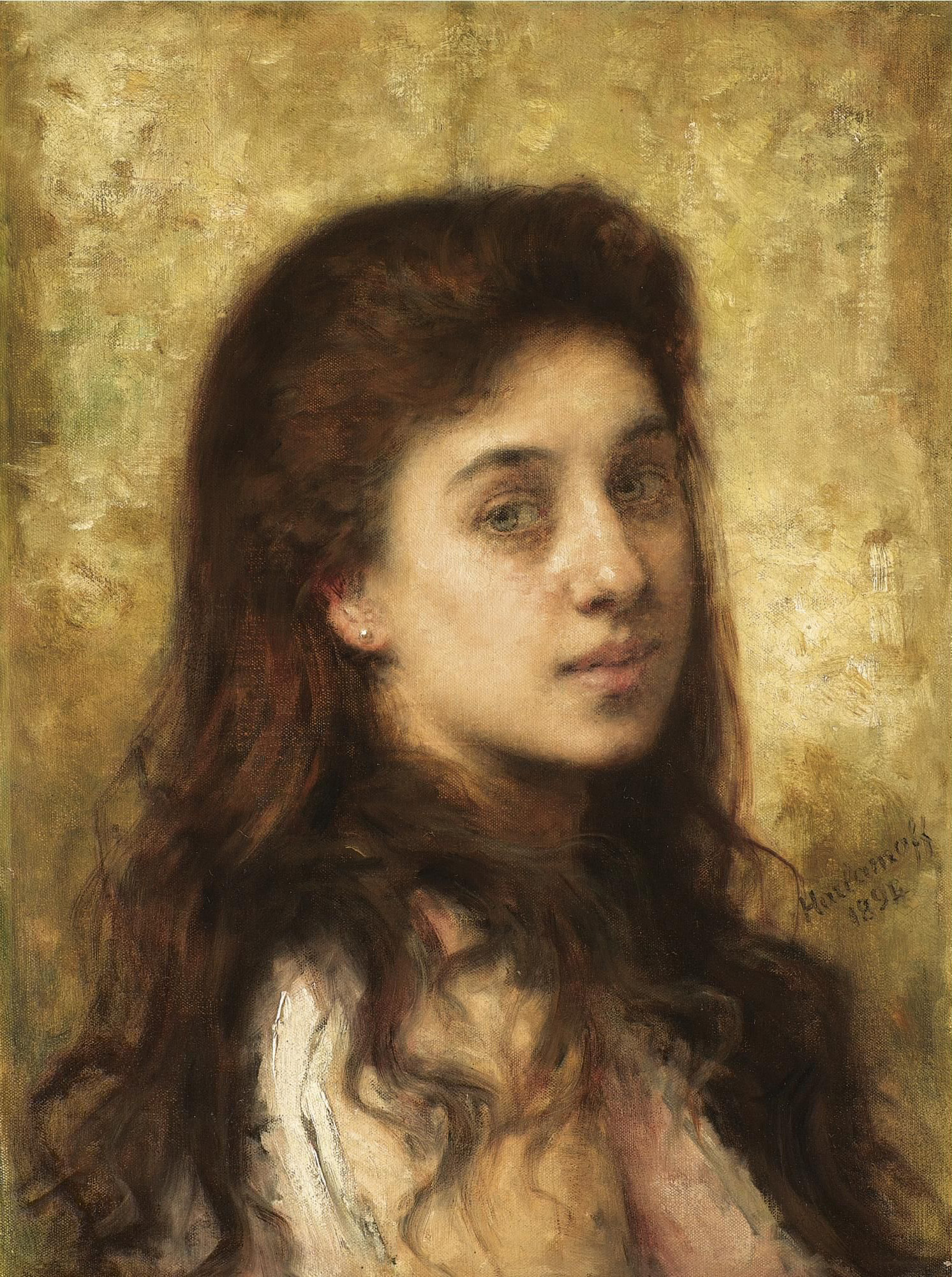 Харламов А.. Рыжеволосая красавица. 1894
