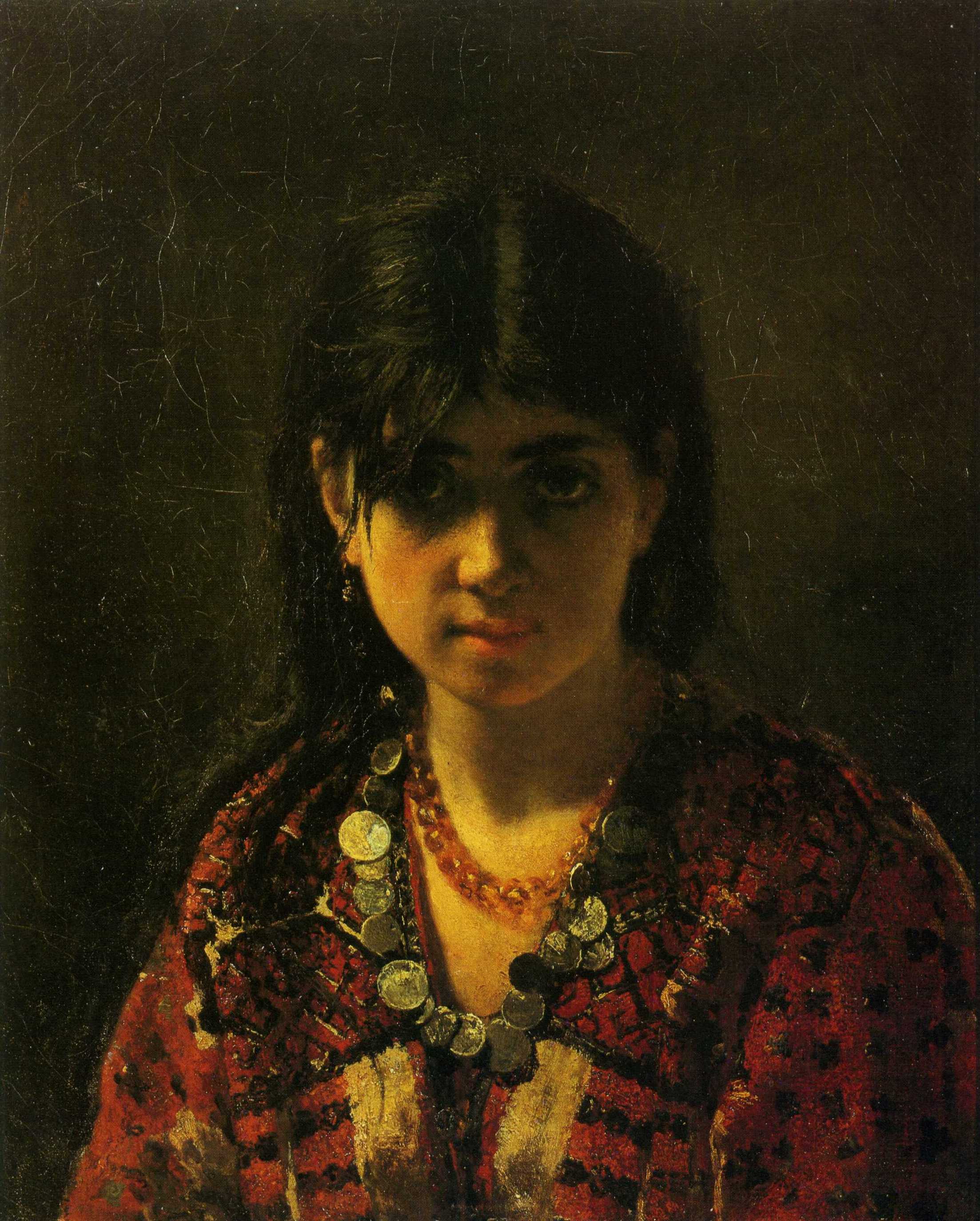 Харламов А.. Мордовская девушка. 1872