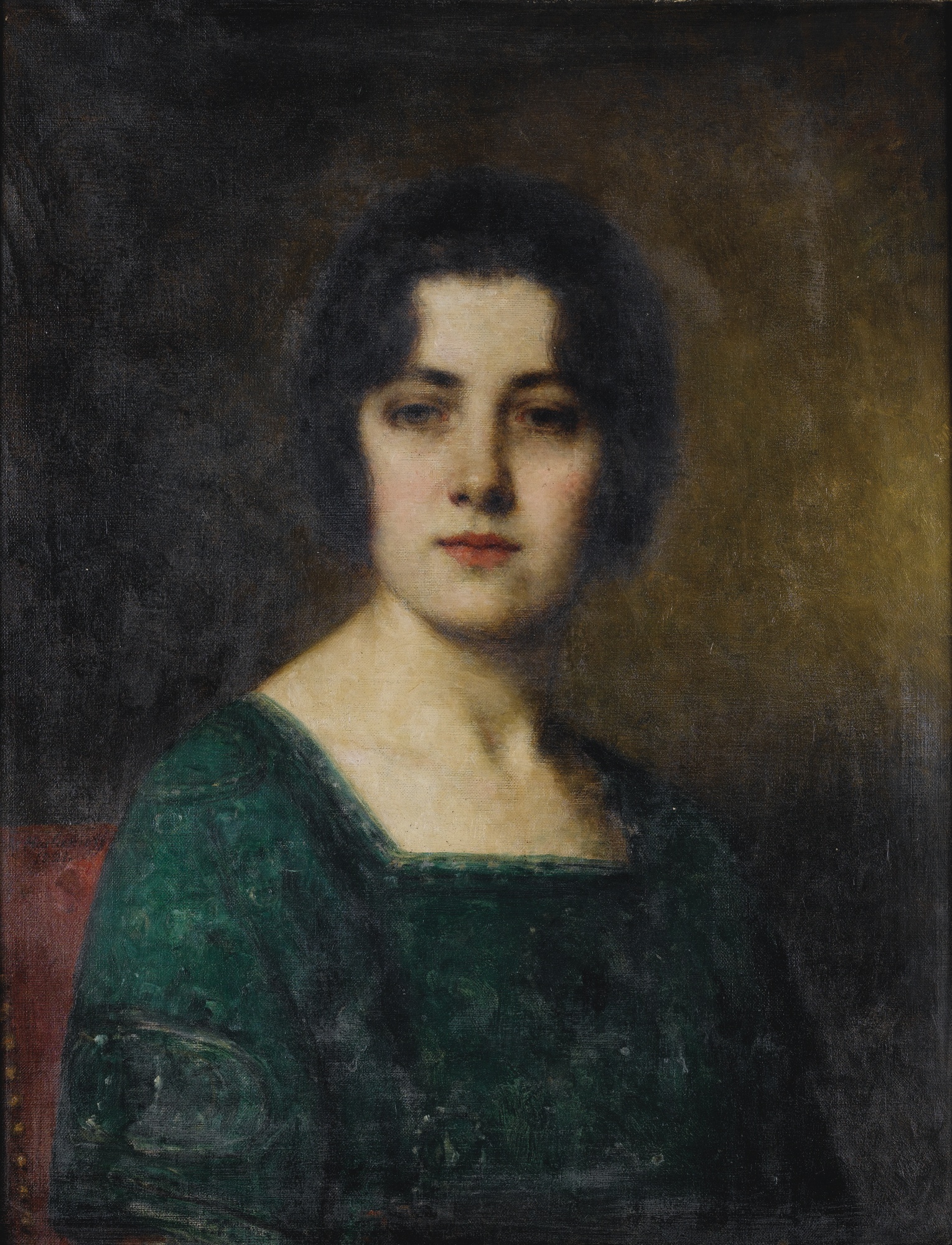 Харламов А.. Портрет мадам Феретте. 1921