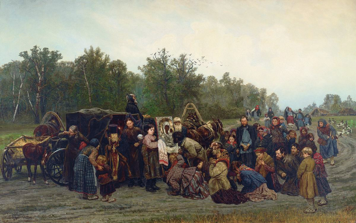 Савицкий К.. Встреча иконы. 1878