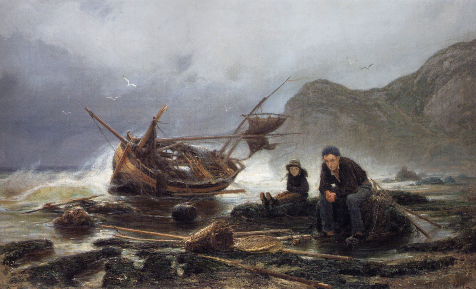 Савицкий К.. Море в Нормандии. 1875