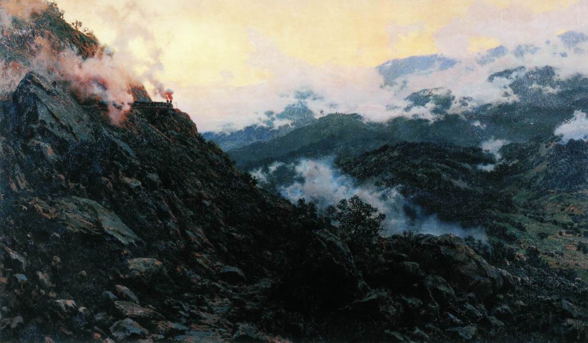 Киселев А.А-др.. Старый Сурамский перевал. 1891