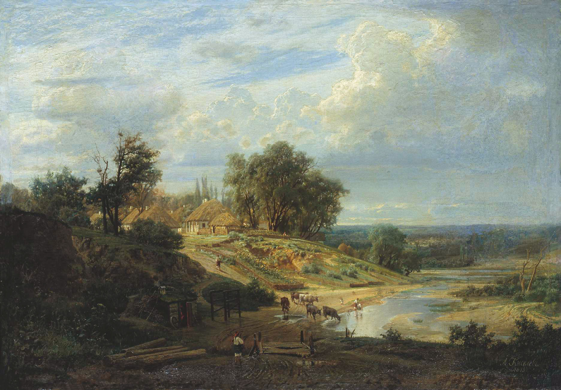 Киселев А.А-др.. Вид окрестностей Харькова. 1875
