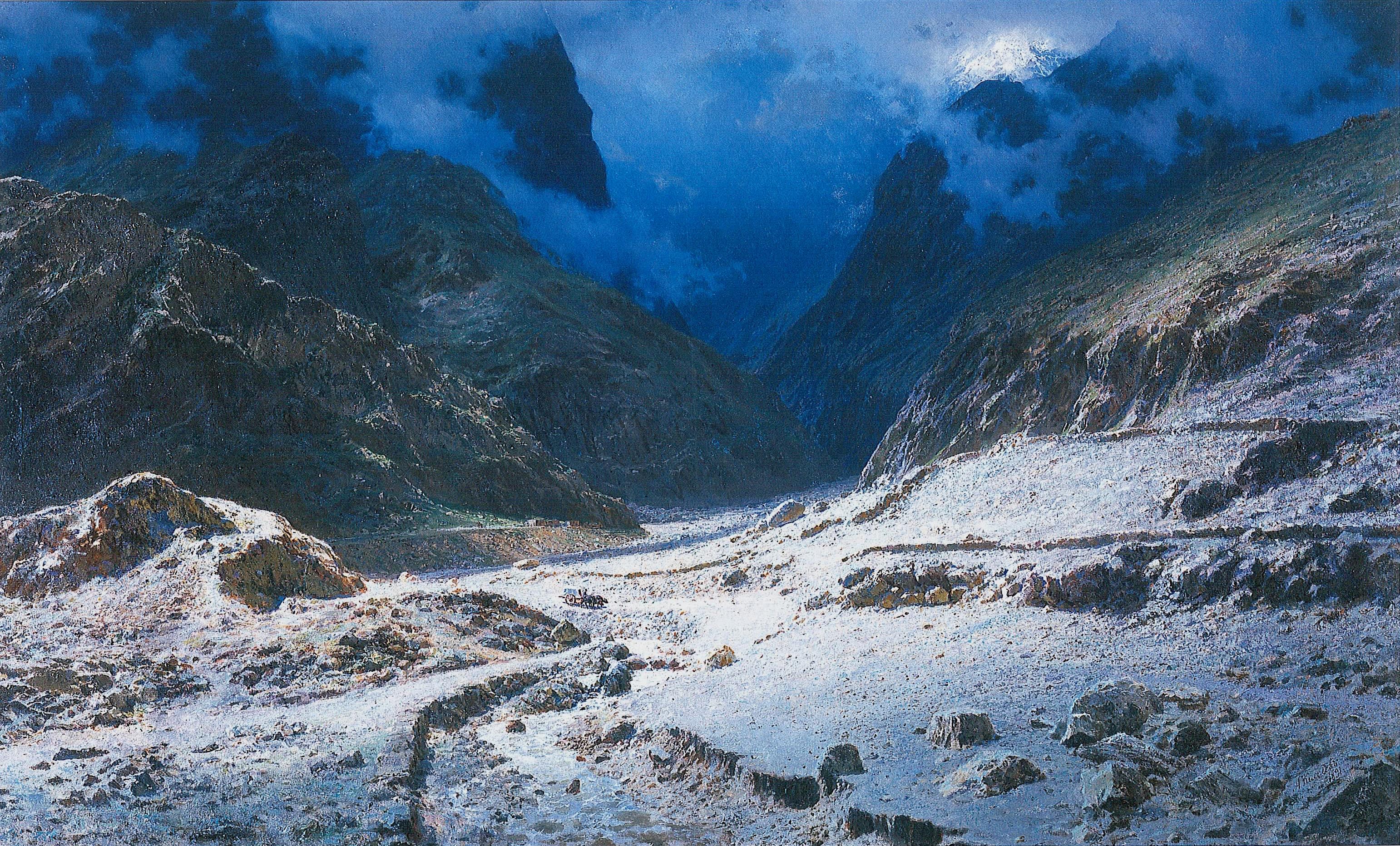Киселев А.А-др.. У подножья Казбека . 1891