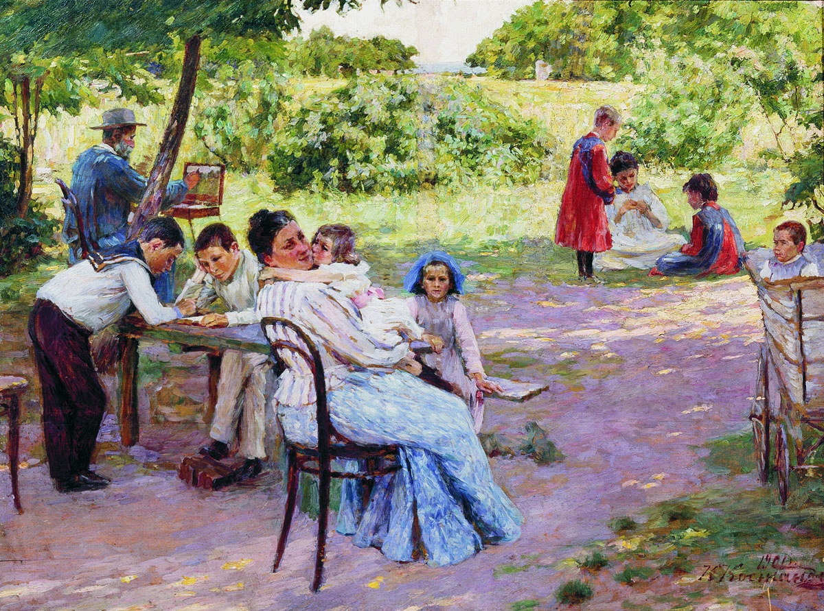 Костанди К.. Семья художника. 1901  