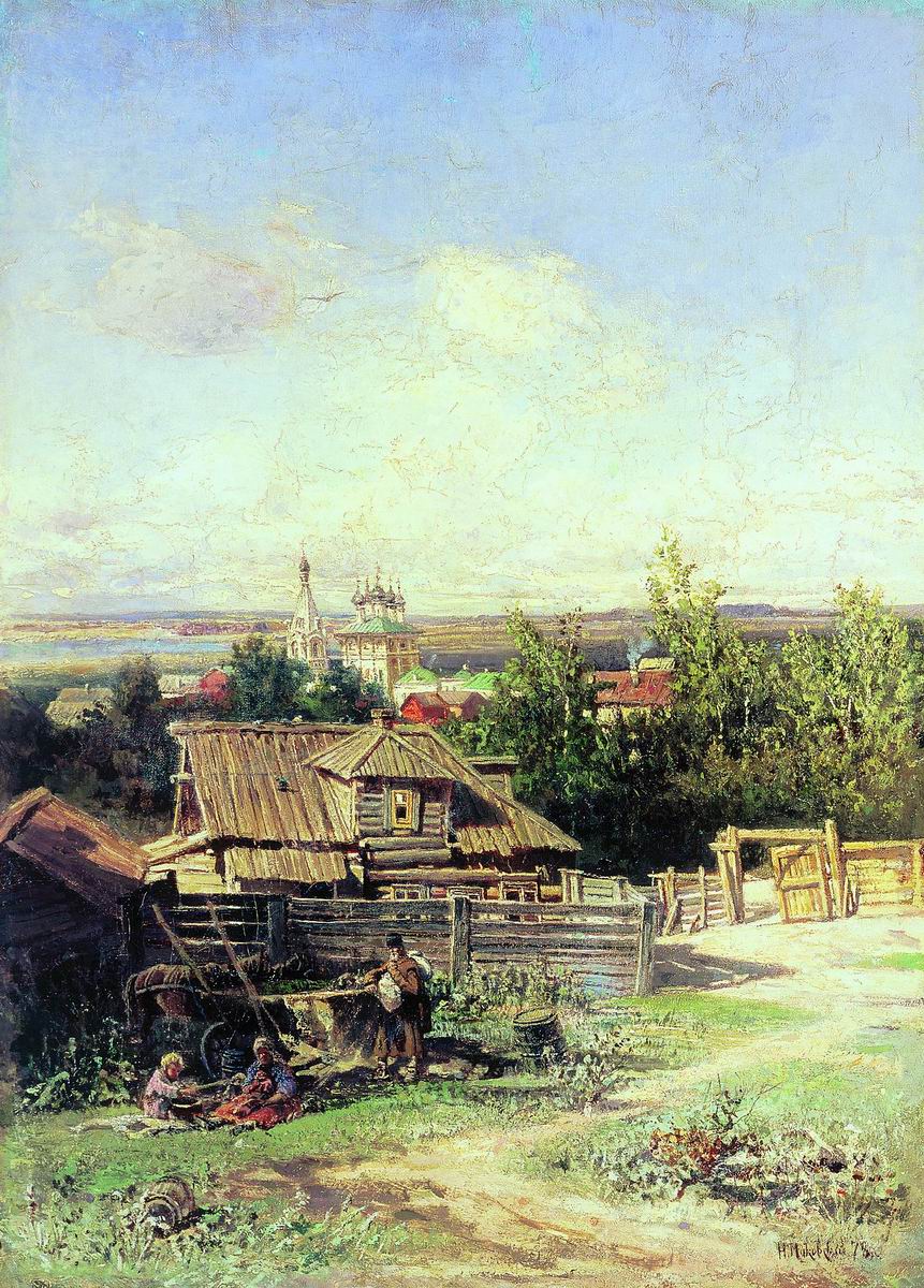 Маковский Н.. Вид на Волге близ Нижнего Новгорода. 1878