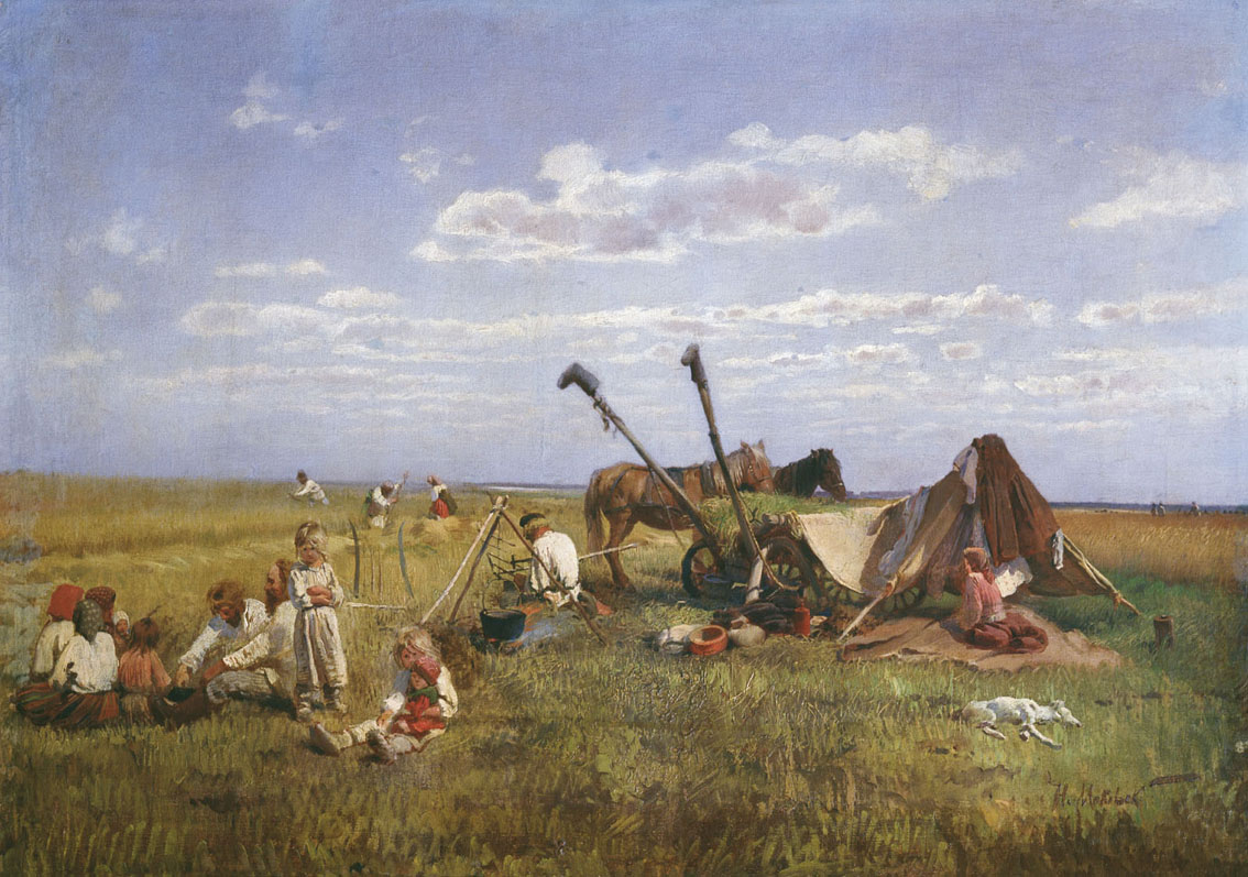 Маковский Н.. Отдых на жатве. 1871