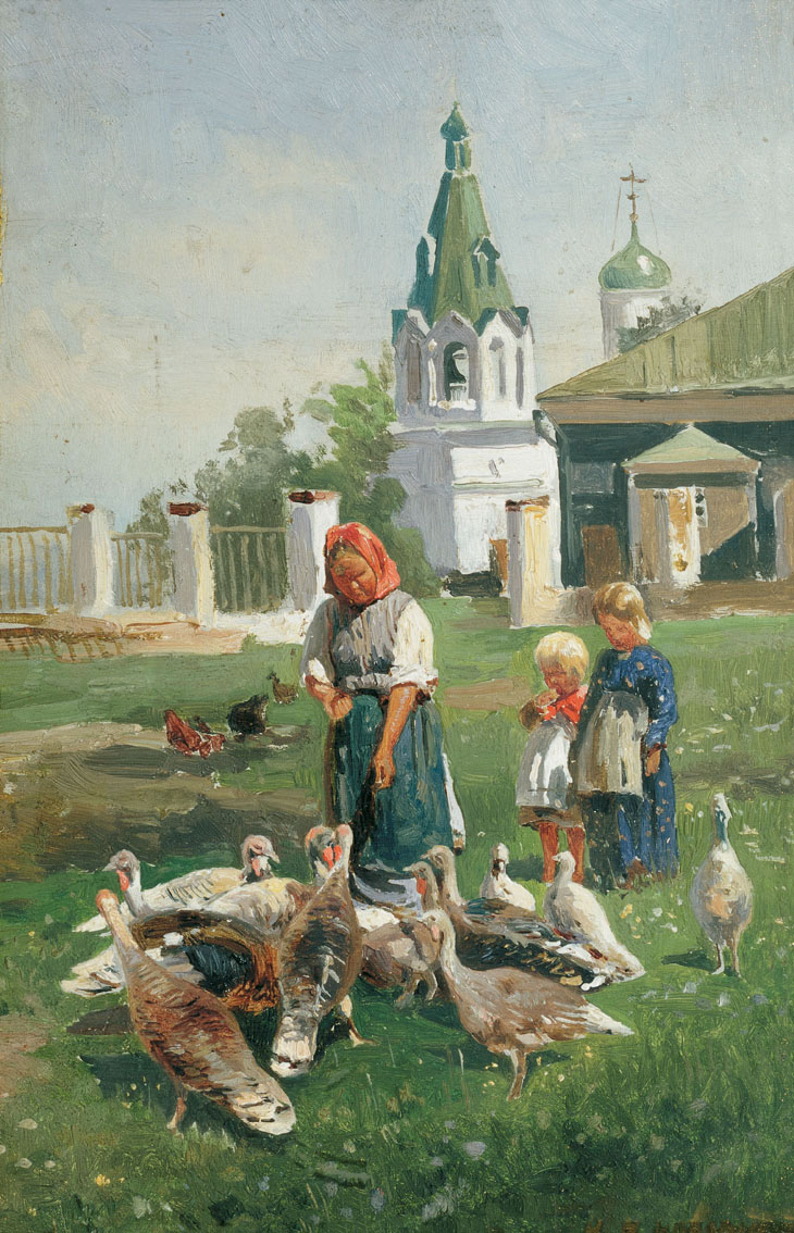 Маковский Н.. Кормление индюшек