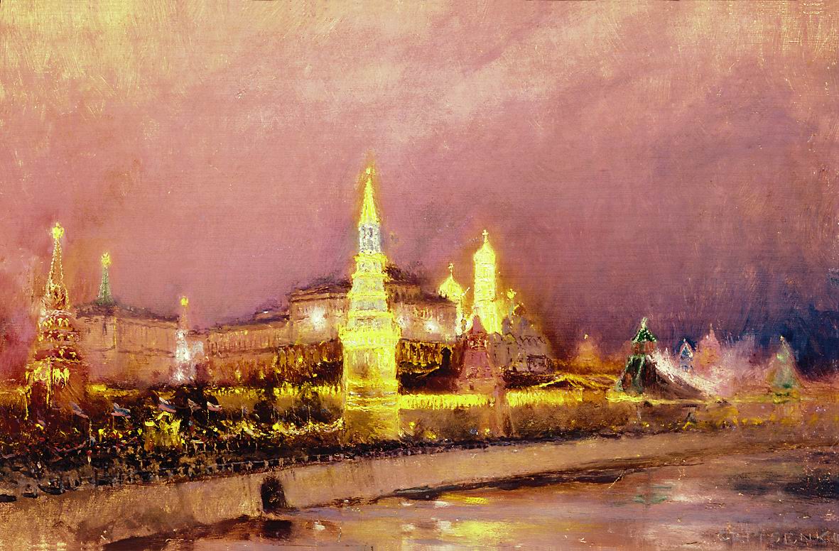 Гриценко. Московский Кремль. Иллюминация. 1896