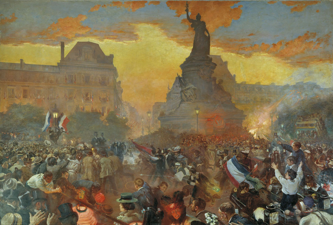 Бакст. Карнавал в Париже в честь прибытия русских моряков 5 октября 1893 года. 1900