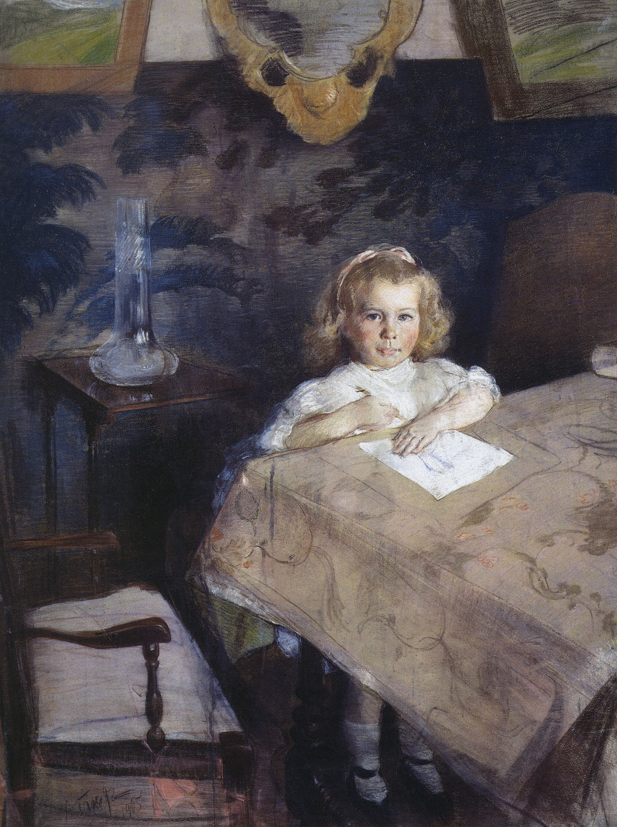 Бакст. Портрет М.Н.Гриценко в детстве. 1905