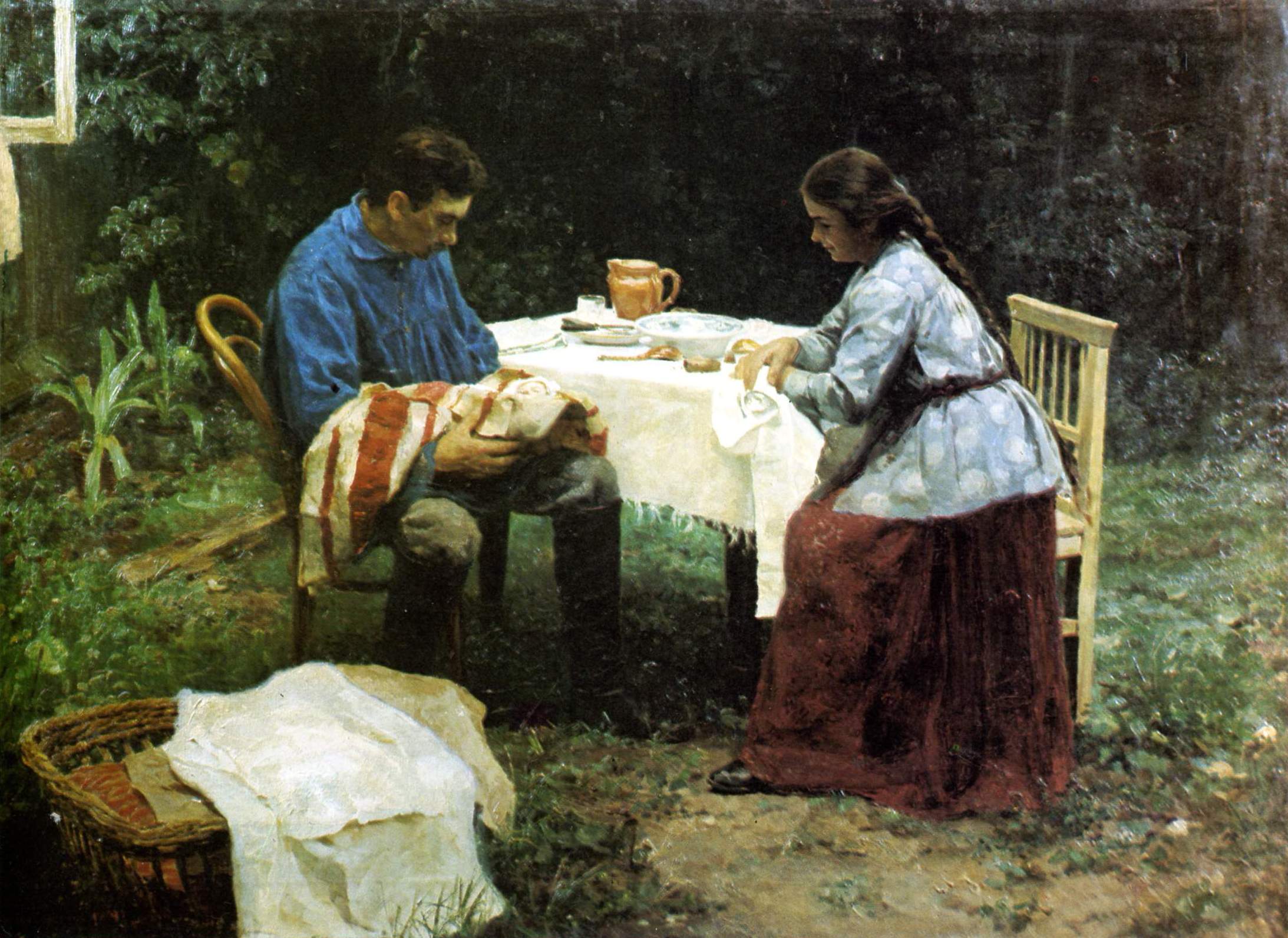 Касаткин. Рабочая семья (Что его ждет?). 1891