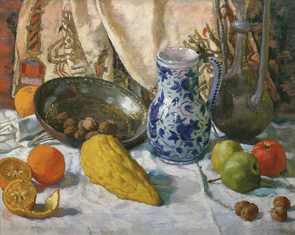 Лансере Е.Е.. Натюрморт с полотенцем Хаджи-Мурата. 1920-е