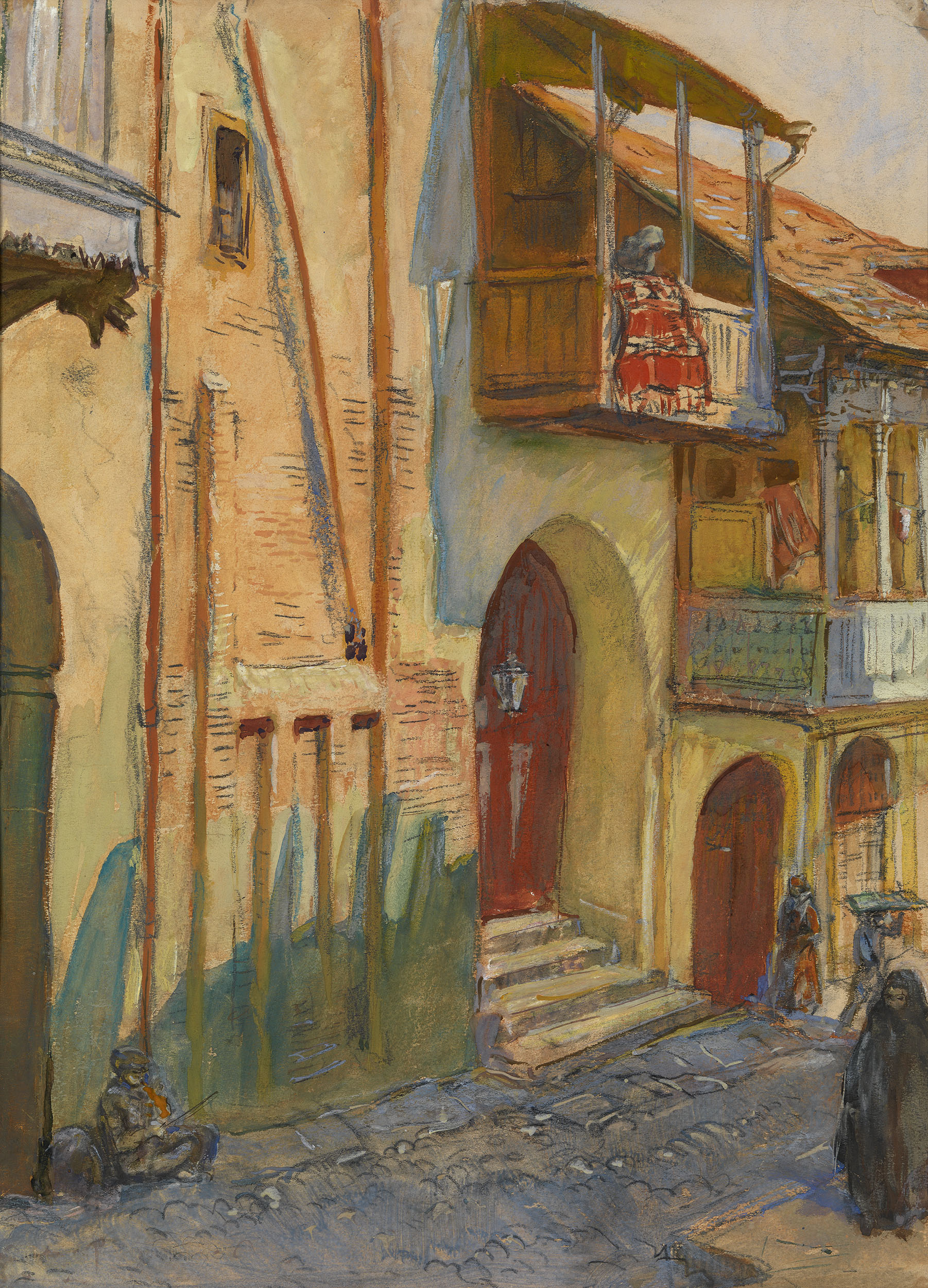 Лансере Е.Е.. Улица в Тифлисе. 1921
