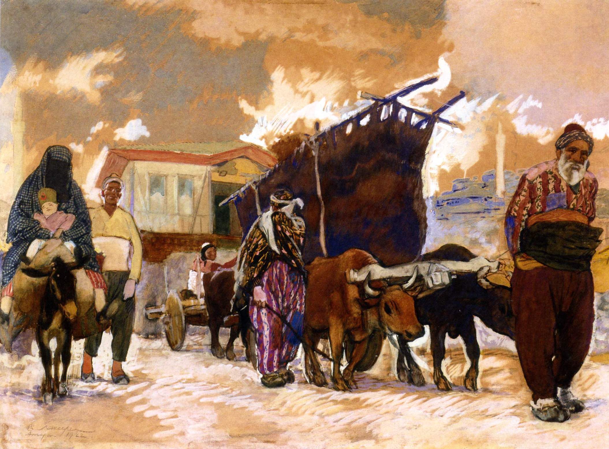 Лансере Е.Е.. Улица в Анкаре. 1922