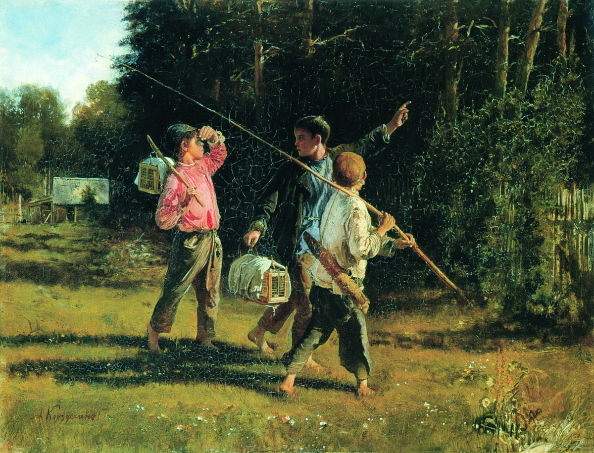Корзухин. Птичьи враги. 1887