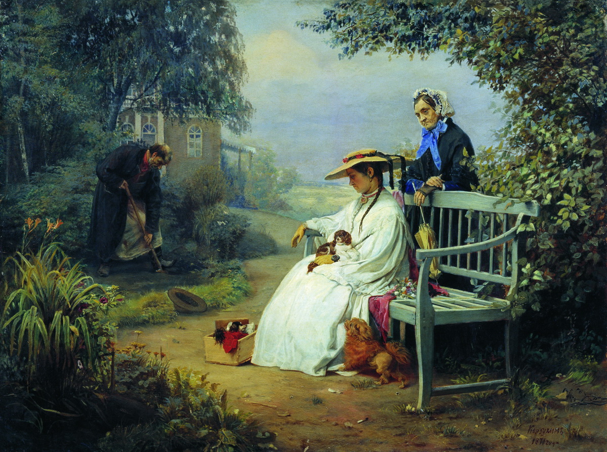 Корзухин. Похороны собаки. 1871