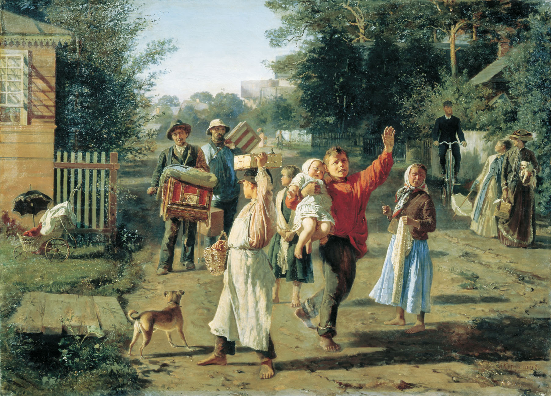 Корзухин. Петрушка идёт!. 1888