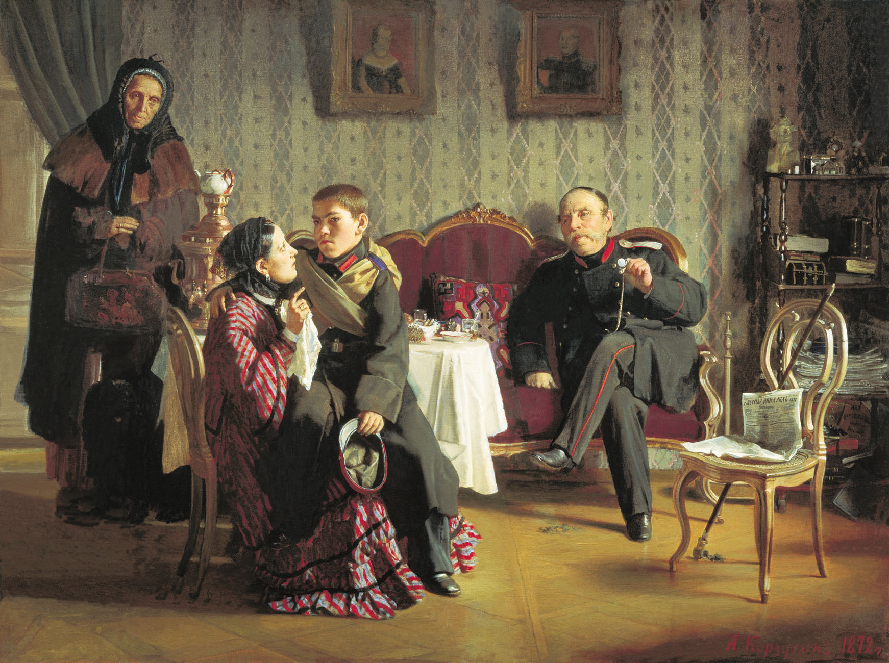 Корзухин. Разлука. 1872