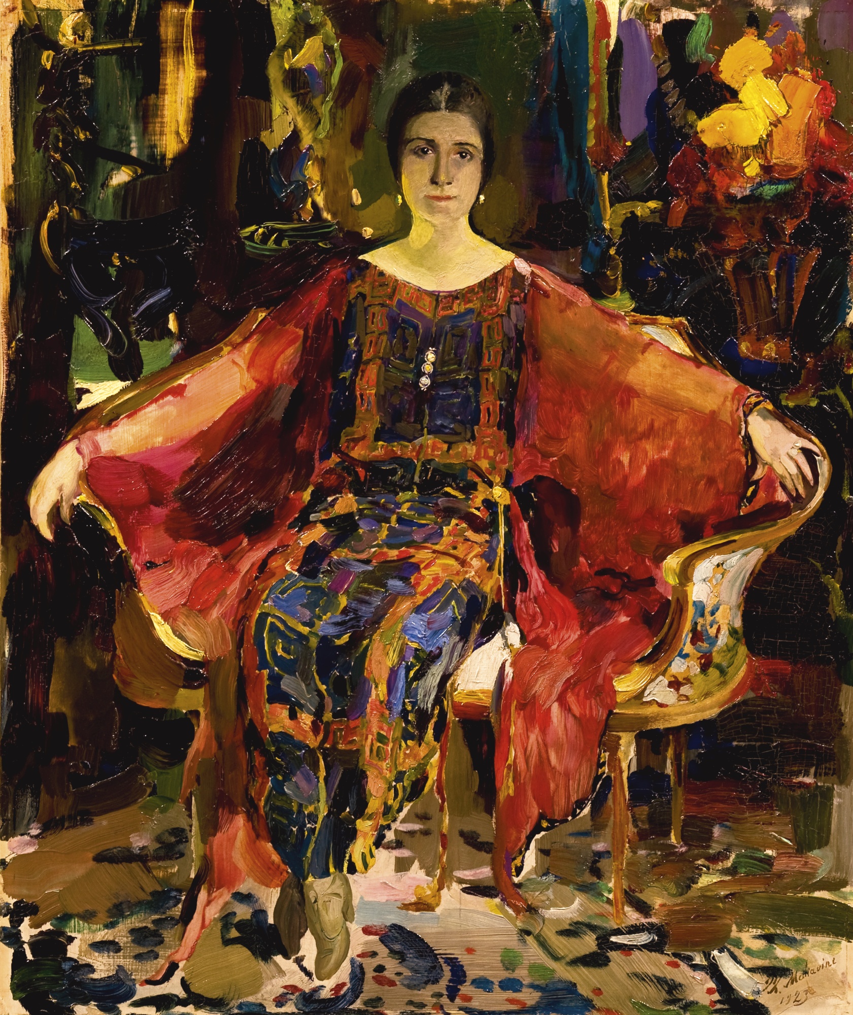 Малявин. Портрет балерины Александры Балашовой. 1923