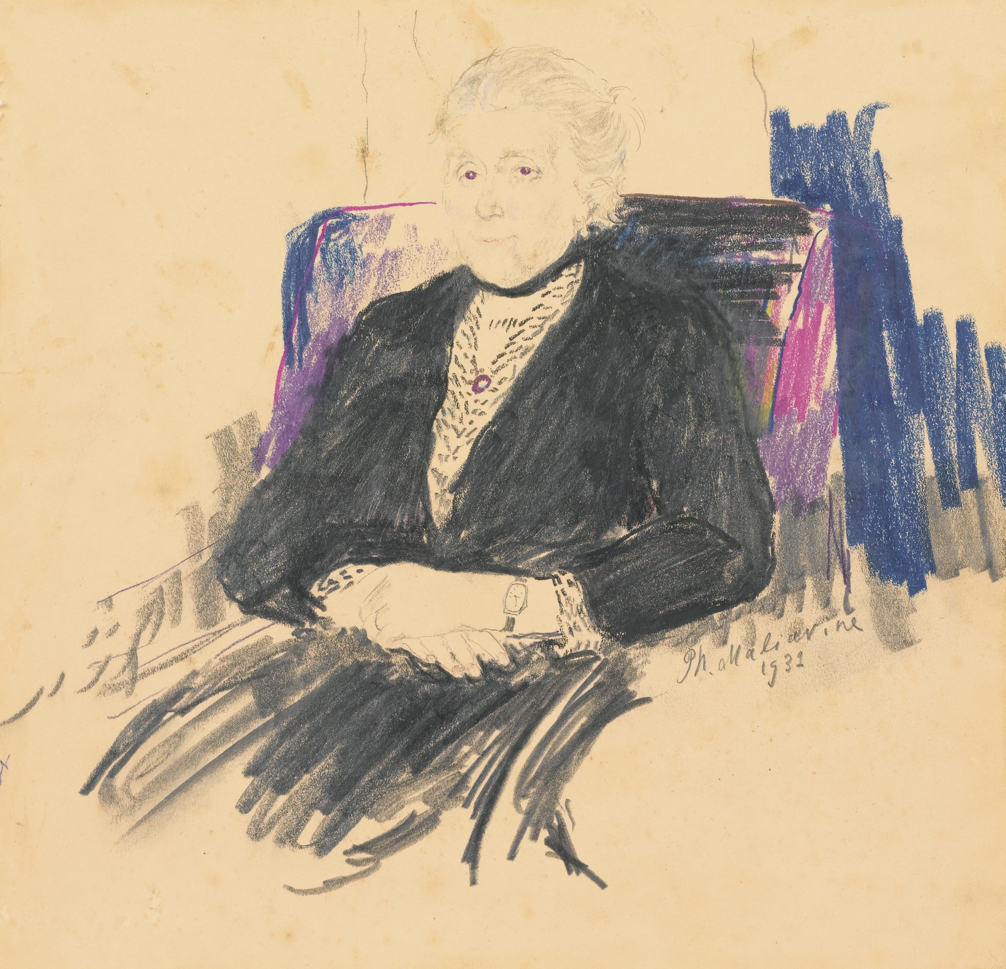 Малявин. Женский портрет. 1931