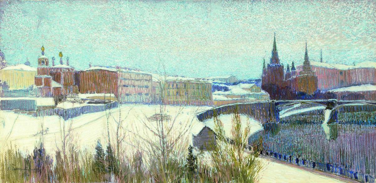 Переплетчиков. Вид Москвы. 1909