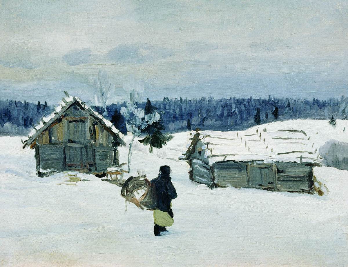 Столица. Зимой в деревне. 1927