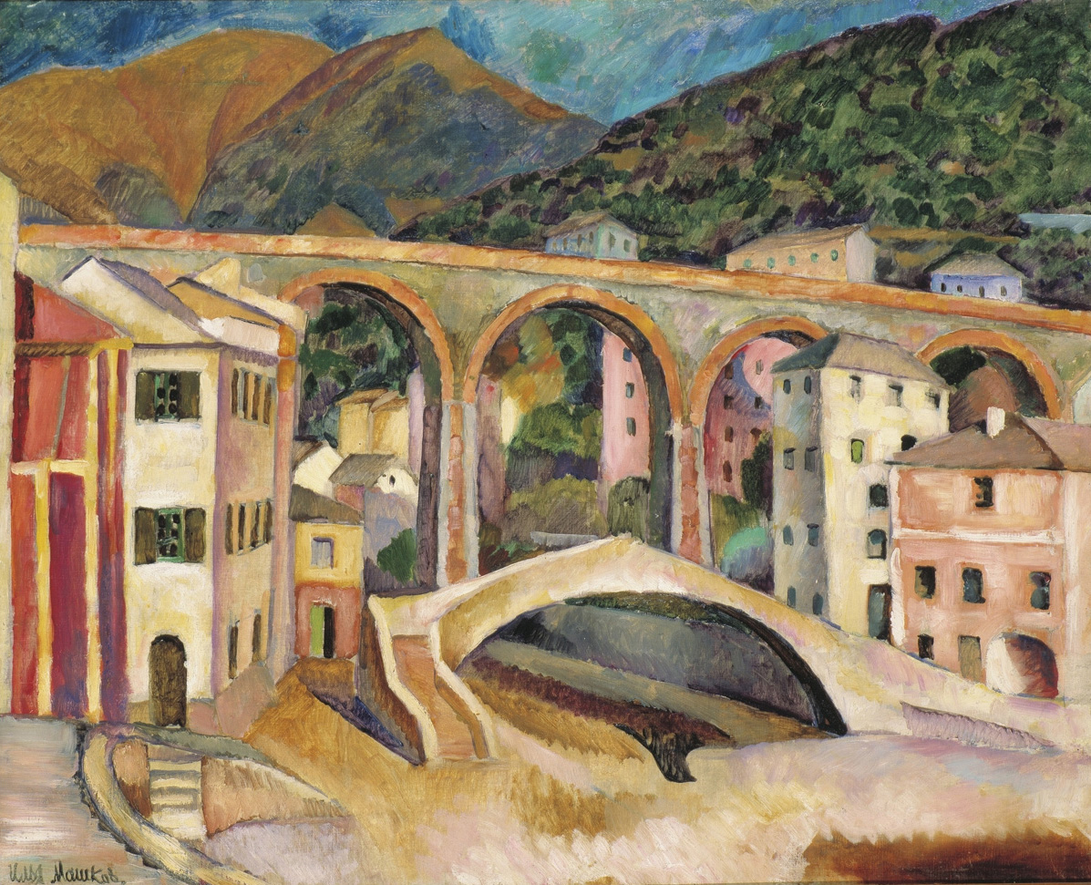 Машков. Италия. Нерви. Пейзаж с акведуком. 1913