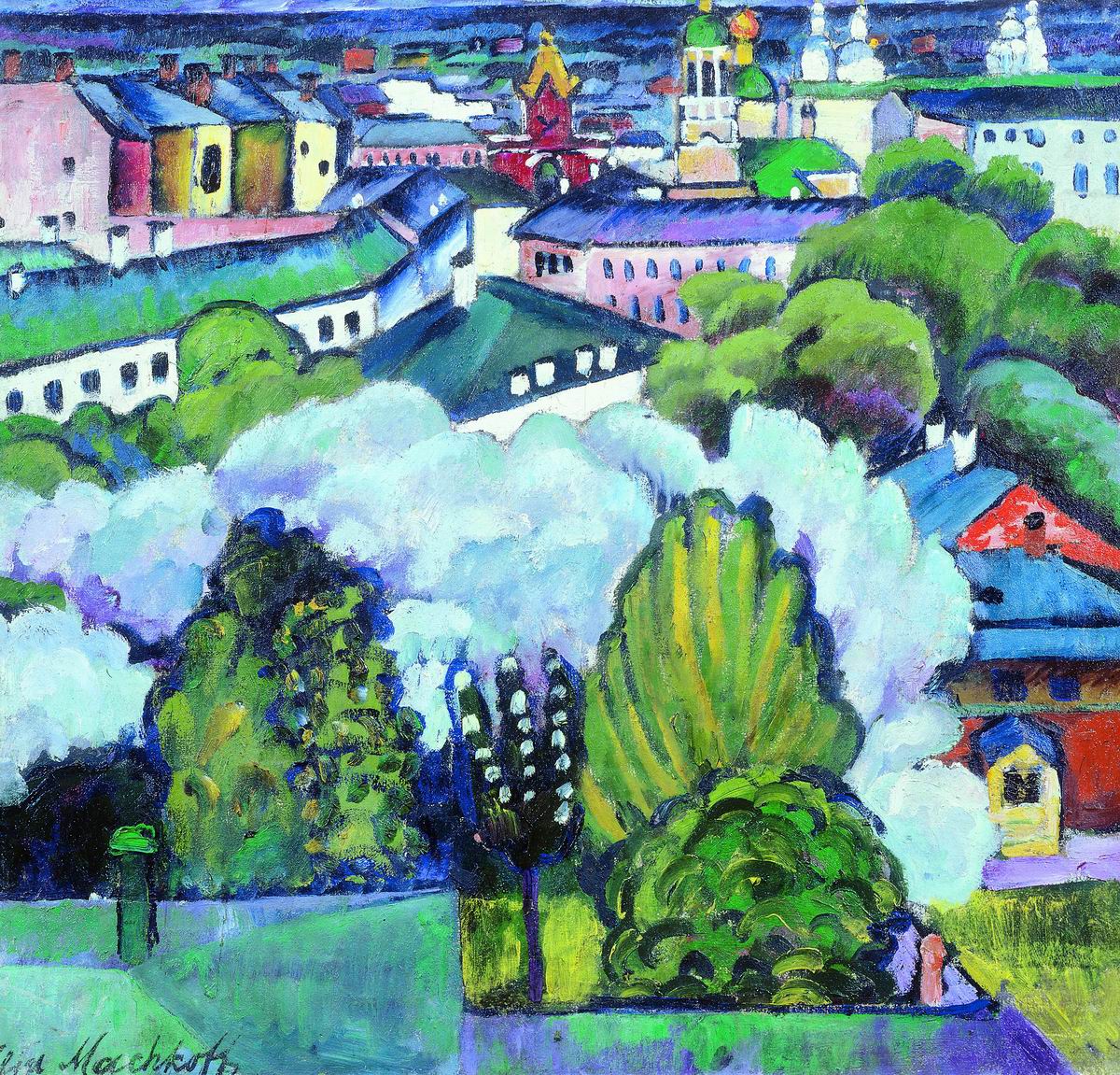 Машков. Городской пейзаж. 1911