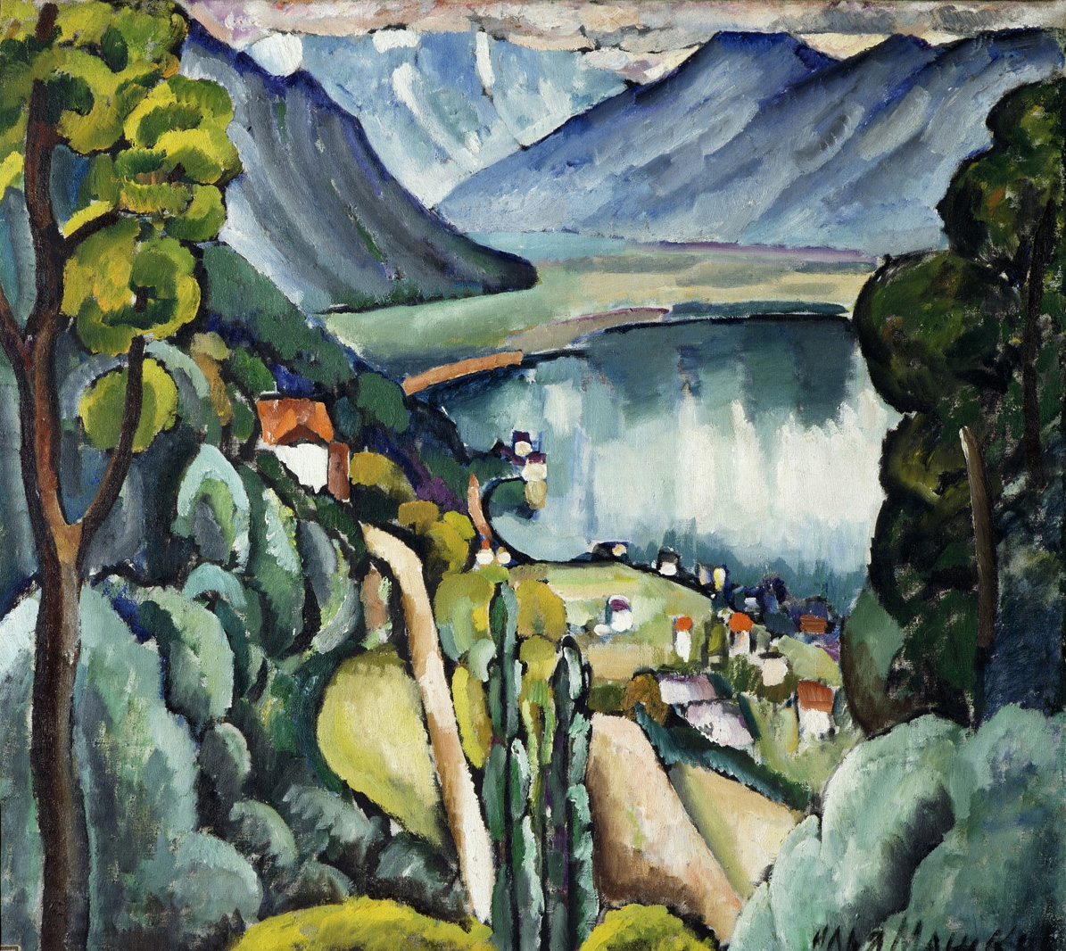 Машков. Женевское озеро. Глион. 1914
