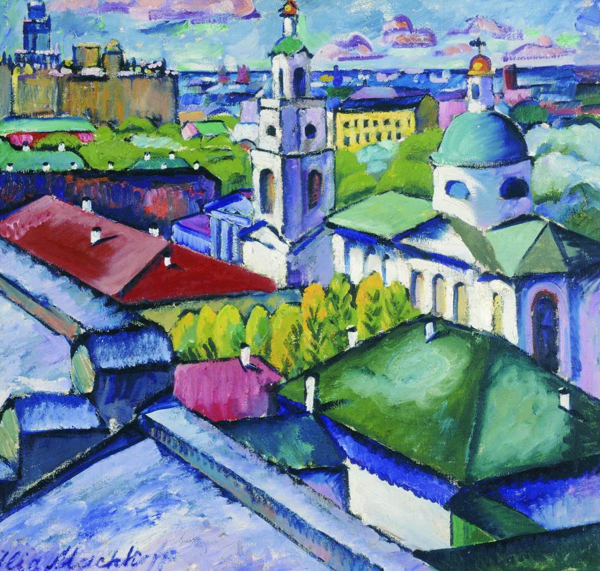 Машков. Вид Москвы. Мясницкий район. 1912-1913