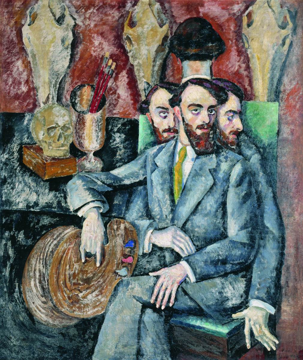 Машков. Портрет художника А.И.Мильмана. 1917