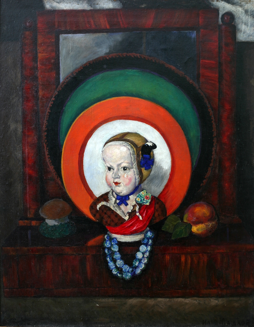 Машков. Натюрморт с фарфоровой головкой. 1921-1922