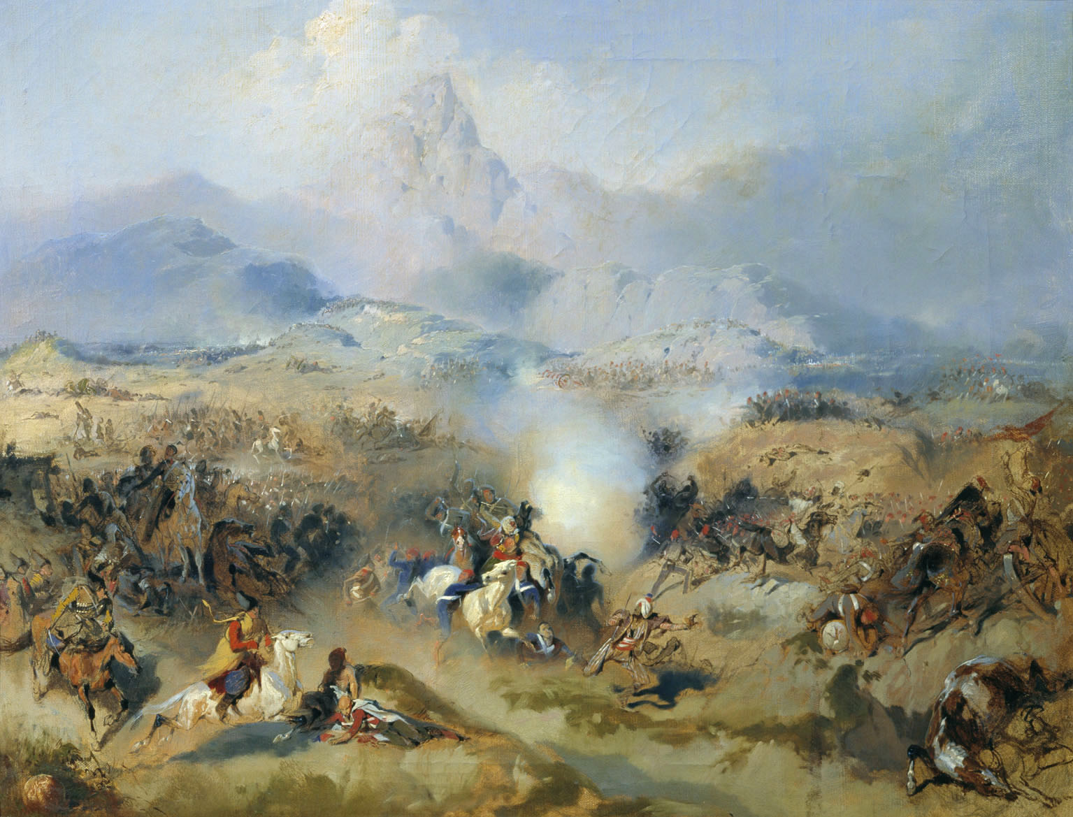 Зауервейд Н.. Кавалерийская атака. Около 1858