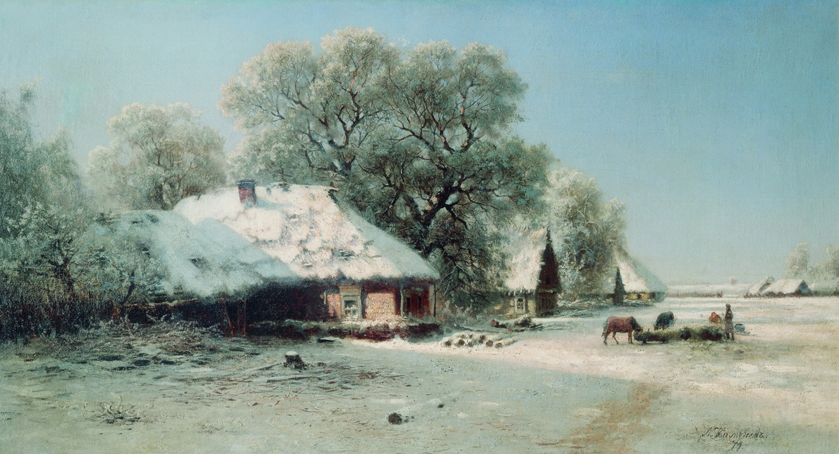 Каменев Л.. Зимний пейзаж. 1871