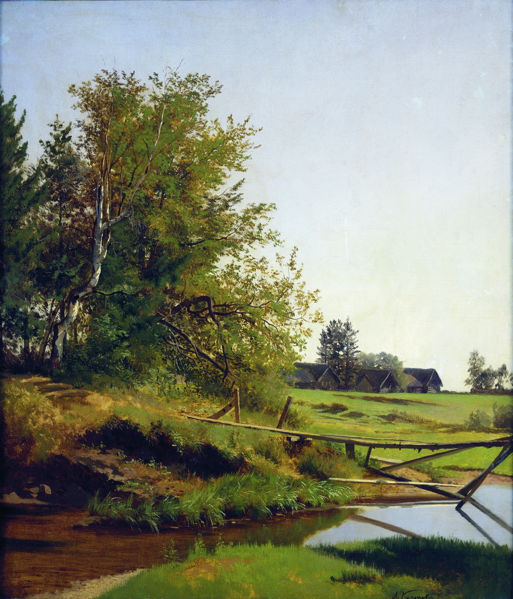 Каменев Л.. Пейзаж с рекой. 1872