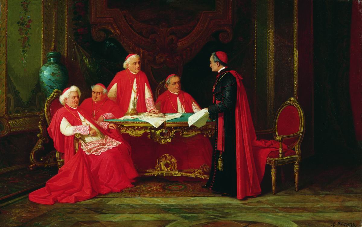 Риццони А.. Совет кардиналов. 1888