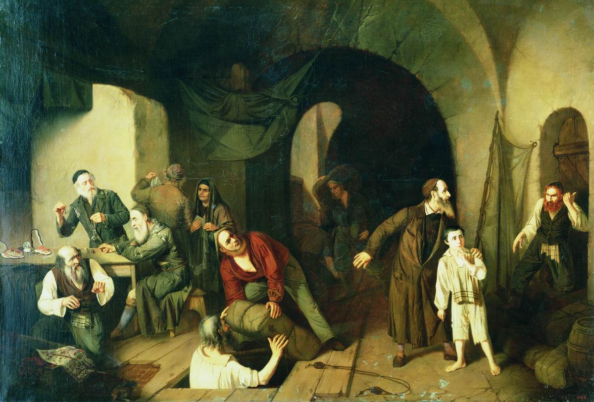 Риццони А.. Евреи-контрабандисты. 1860