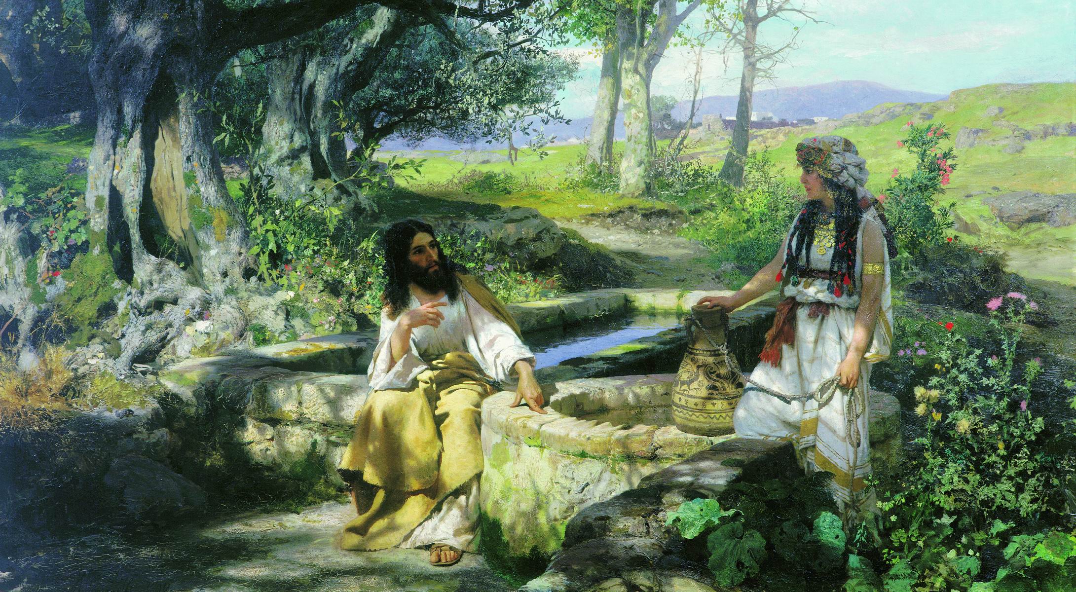 Семирадский. Христос и самаритянка. 1890